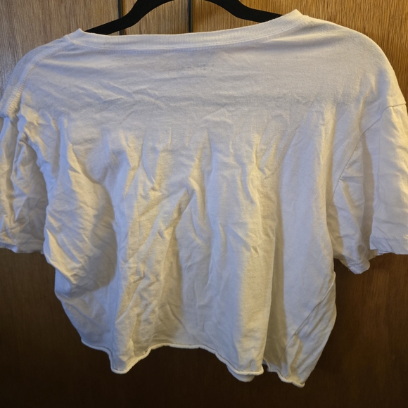 Miken White Tee with Bright and Dark Green Shamrock Print - Picture 2 of 4